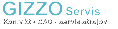GIZZO Servis – Kontakt · CAD · servis strojov